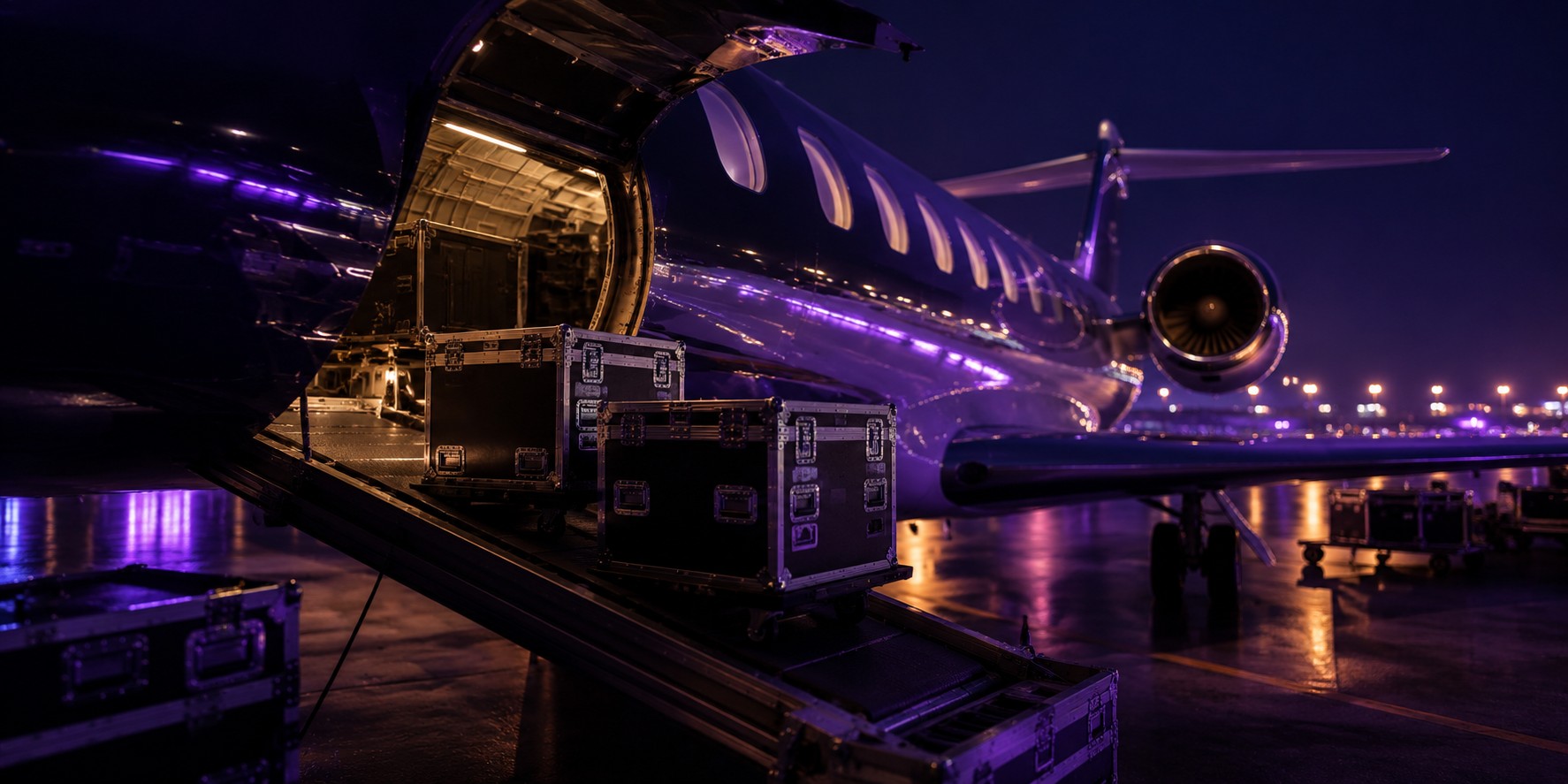 A world tour is a logistics operation before it is a show — the mobility stack applied to a touring roster