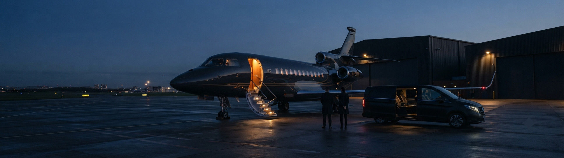 Care and readiness arrive at the aircraft — the member does not travel to find them