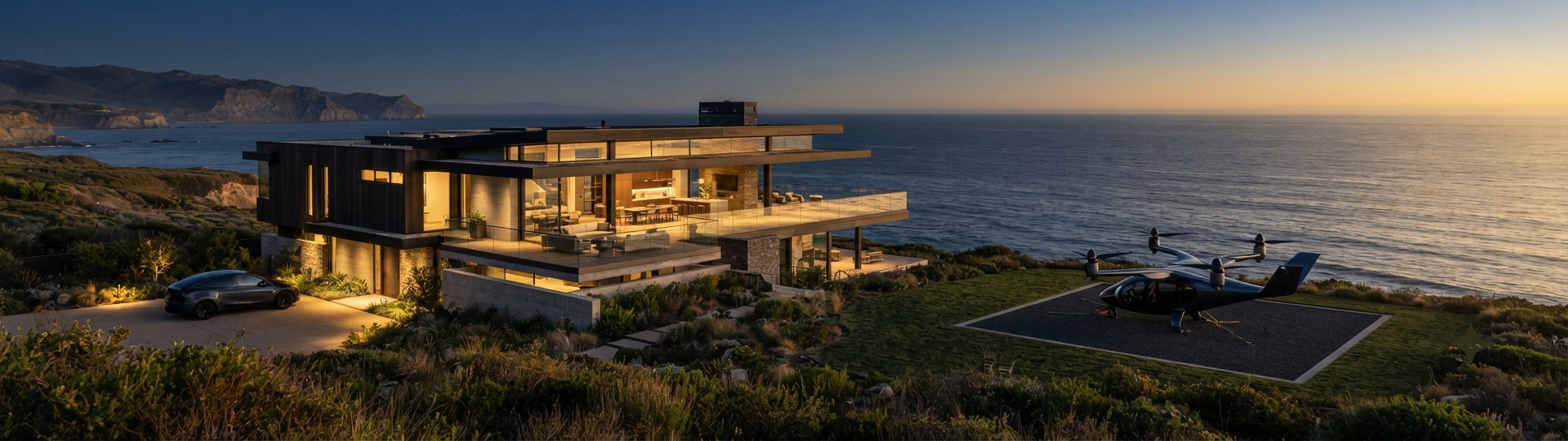 A complete family life, arrived intact in a new place, with next-generation mobility built in